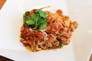 ソフトシェルクラブの卵カレー炒めイメージ