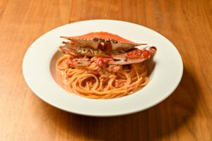 渡り蟹のトマトクリームパスタイメージ